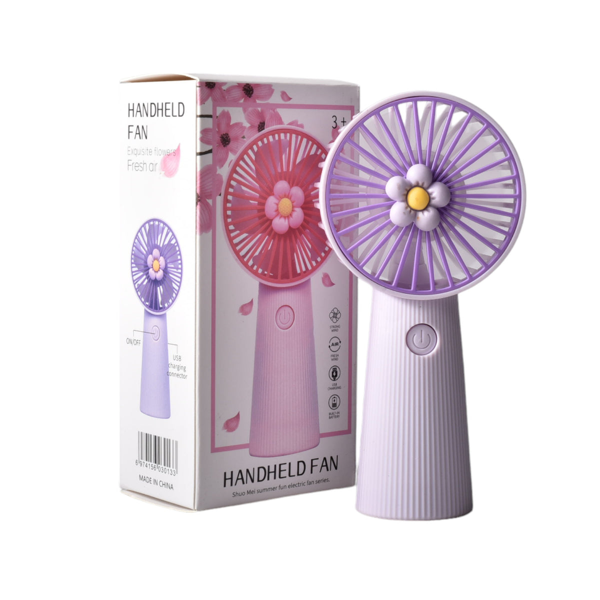 ventilador con cable usb recargable varios colores dim:6x4x1