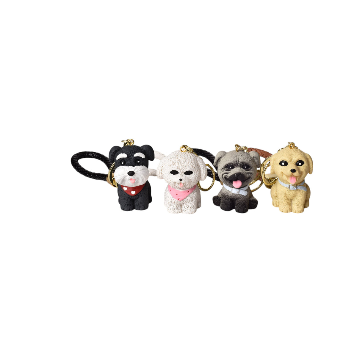 llavero resina forma de perro varios colores dim:5x3x4