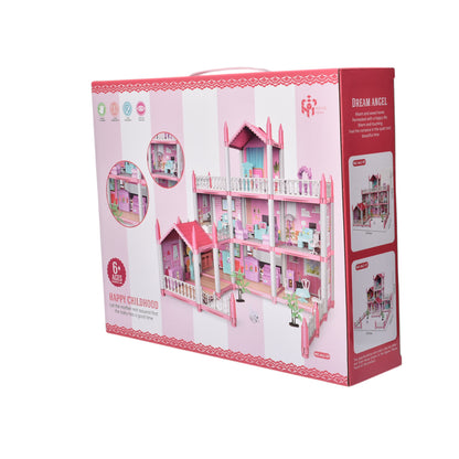 JUGUETE CASA DE MUÑECAS PLASTICO NIÑA ARMABLE DIM:37X30X8