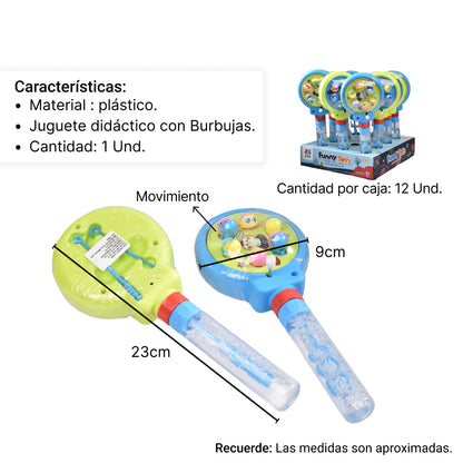 JUGUETE BURBUJAS 2 EN 1