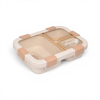 PORTACOMIDA PLASTICO CON DIVISIONES Y CUBIERTOS  850ML