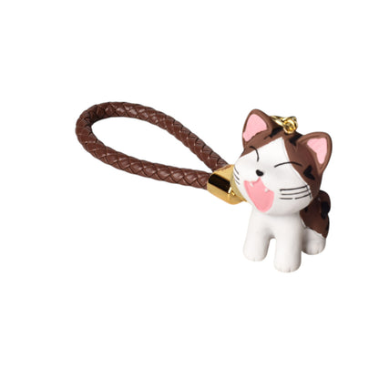 LLAVERO EN RESINA FORMA DE GATO VARIOS COLORES DIM:3X5X3