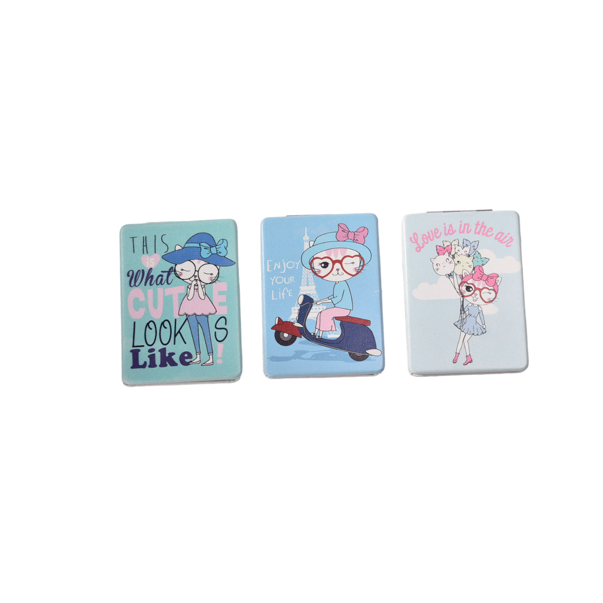 espejo plastico cartera dim:6cm