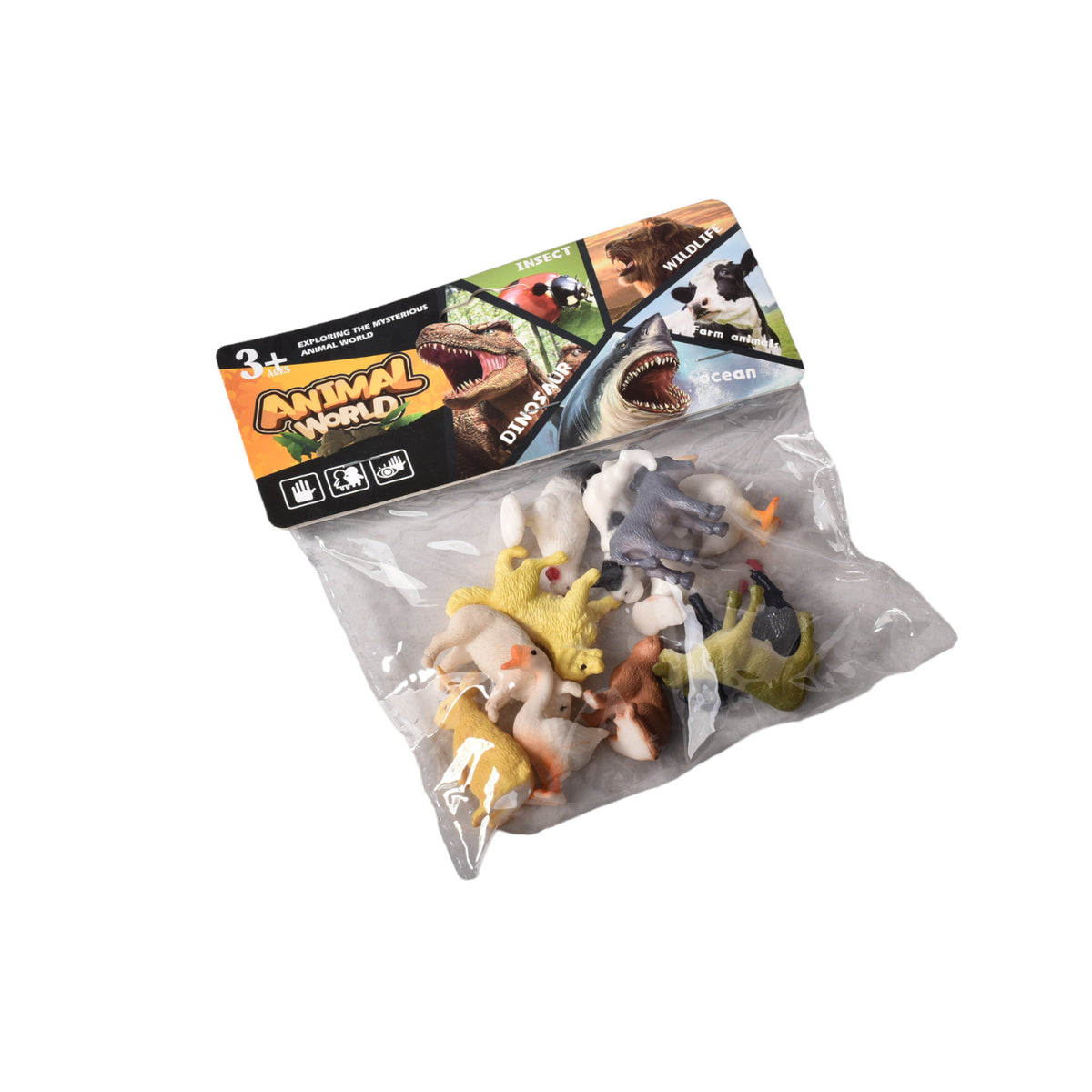 set animales de granja juguete didactico plastico colección