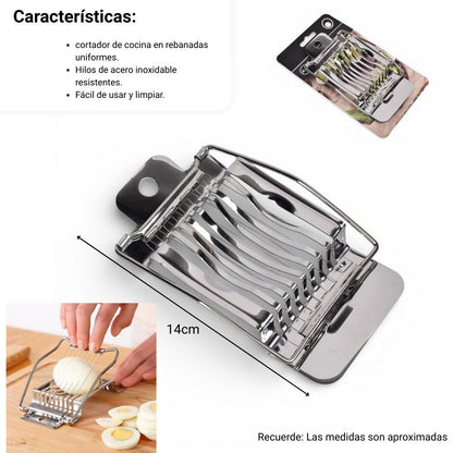 CORTADOR DE COCINA ACERO PLATEADO  DIM:8X14X2