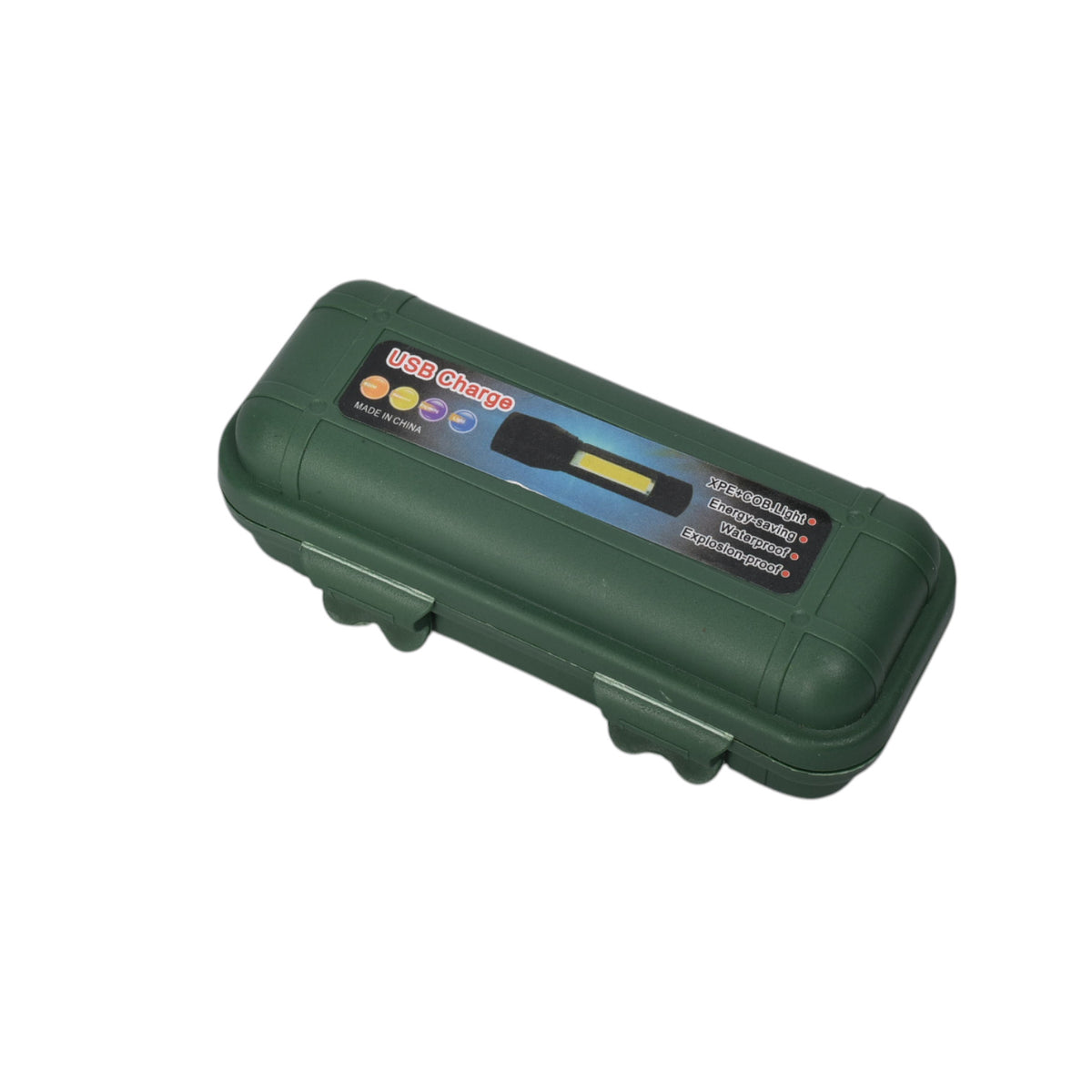 linterna metal recargable usb negro dim:4x3x11