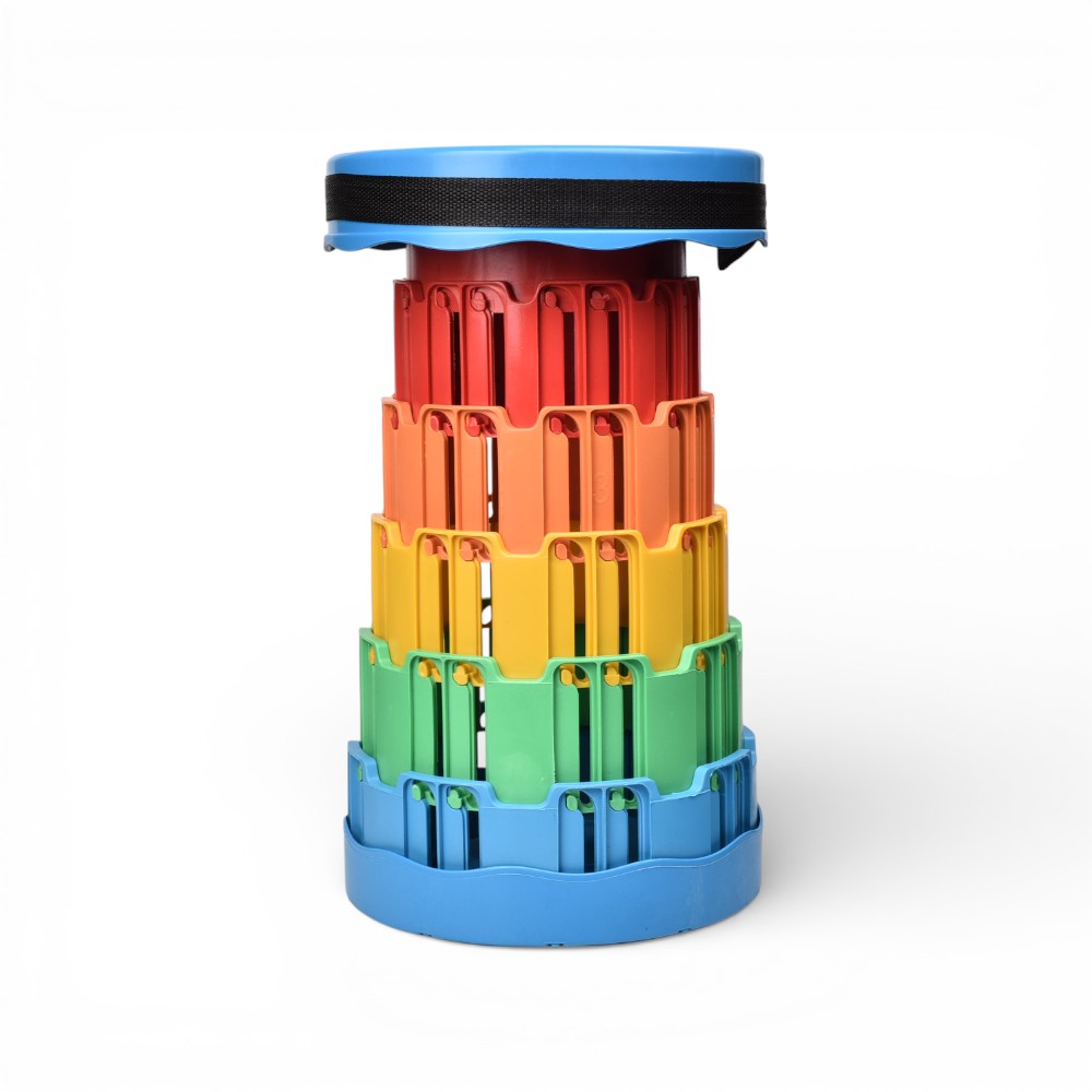 silla plastica plegable multicolor dim: 25x25x7