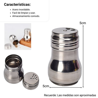 SALERO PIMENTERO ACERO INOXIDABLE DIM:5