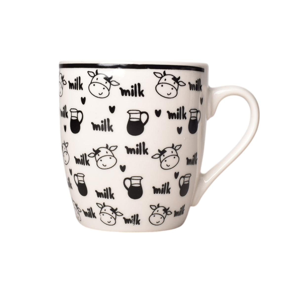 mug pocillo ceramica diseño de vacas 200ml dim:7x7x8
