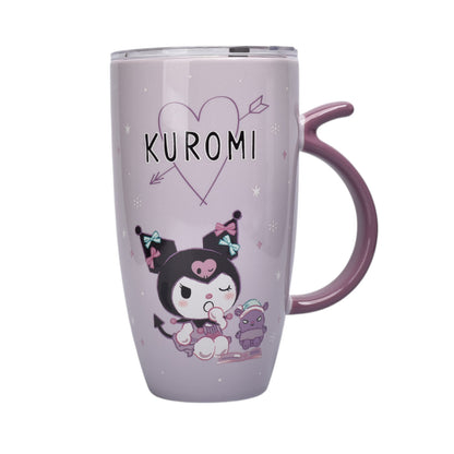 POCILLO CERAMICA KUROMI PERSONAJE 580ML DIM:9X16