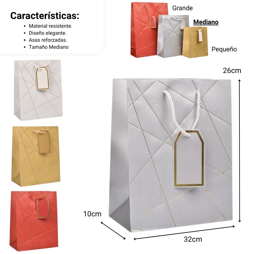 bolsa regalo m qzg-3344 dim:26x32x10cm