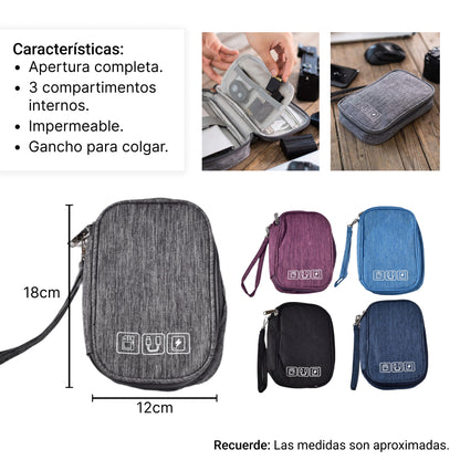 BOLSO ORGANIZADOR DE CABLES MULTIFUNCIONAL