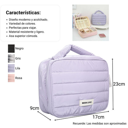 COSMETIQUERA POLIESTER ORGANIZADOR DIM:23X17X9