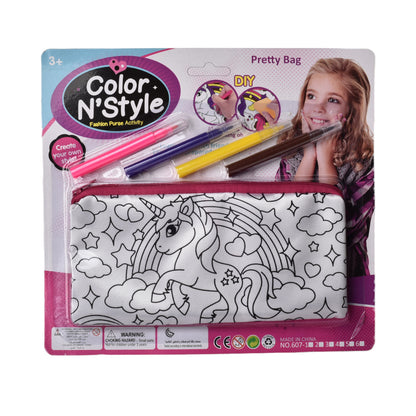 CARTUCHERA PARA NIÑAS MAGICO PARA COLOREAR