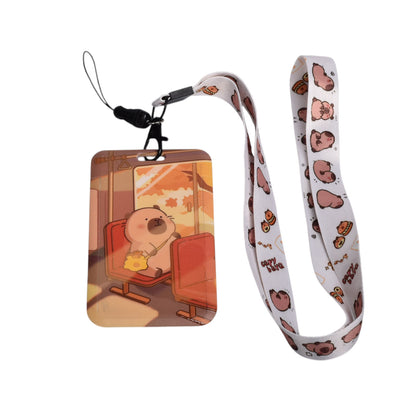 PORTACARNET PLASTICO POLIESTER CAPYBARA DIM:6X11