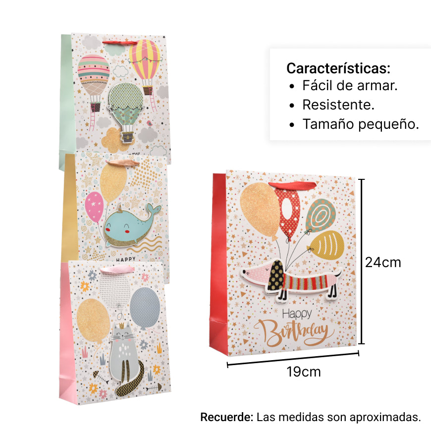 bolsa regalo en papel tamaño (s) pequeño