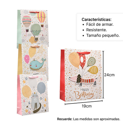 BOLSA REGALO EN PAPEL TAMAÑO (S) PEQUEÑO