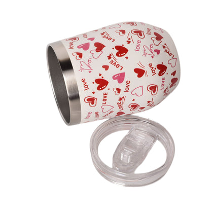 TERMO ACERO INOXIDABLE 350ML CORAZONES