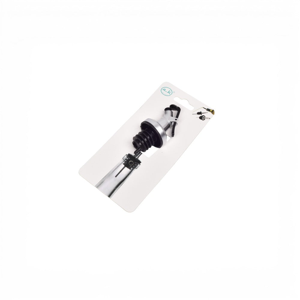 vertedor para botellas metal plateado dim:3x3x9