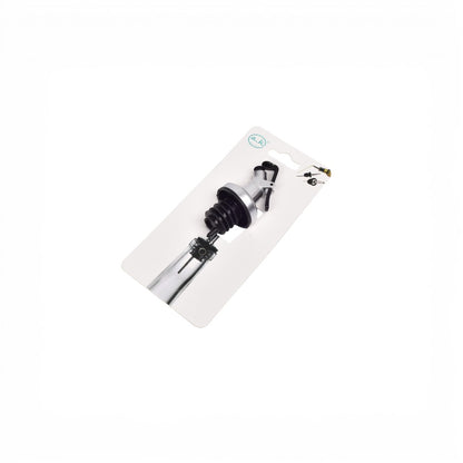 VERTEDOR PARA BOTELLAS METAL PLATEADO DIM:3X3X9