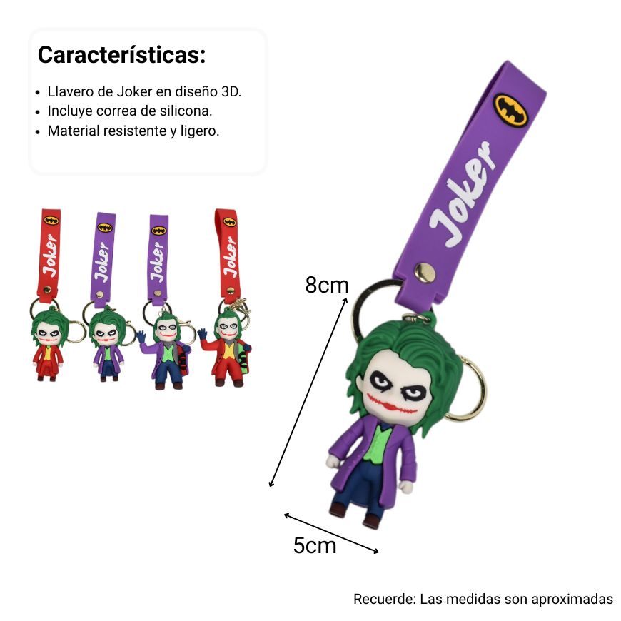 llavero de goma personaje dim:8x5
