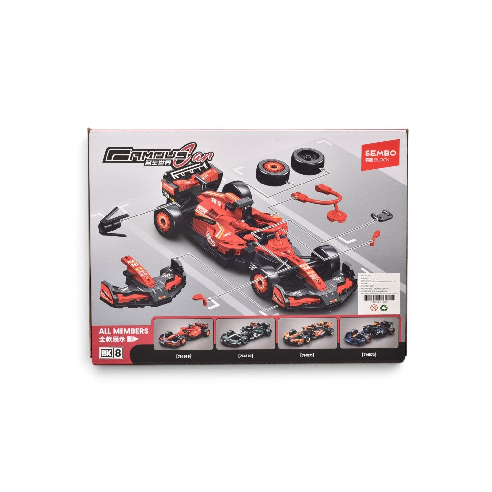 juguete armable carro f1 coleccionable dim: 30*22*5.8