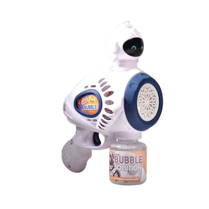 PISTOLA DE BURBUJAS ASTRONAUTA ROJA Y AZUL