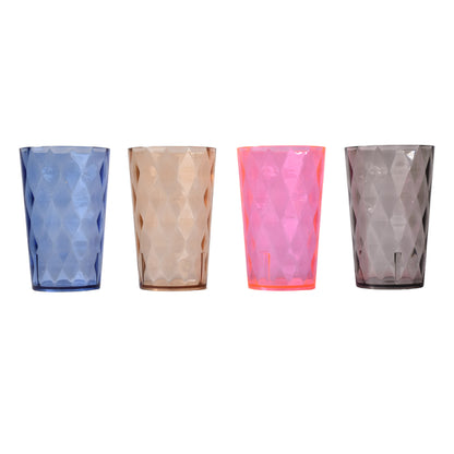 VASO PLASTICO VARIOS COLORES DIM:6X6X11CM