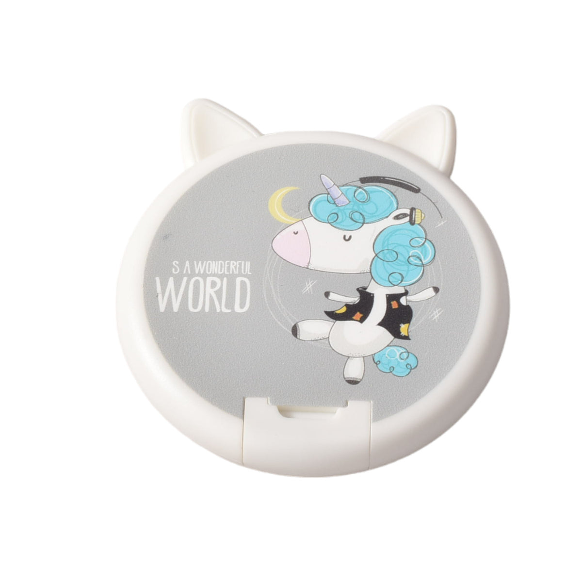 espejo forma gato cartera dim:8cm