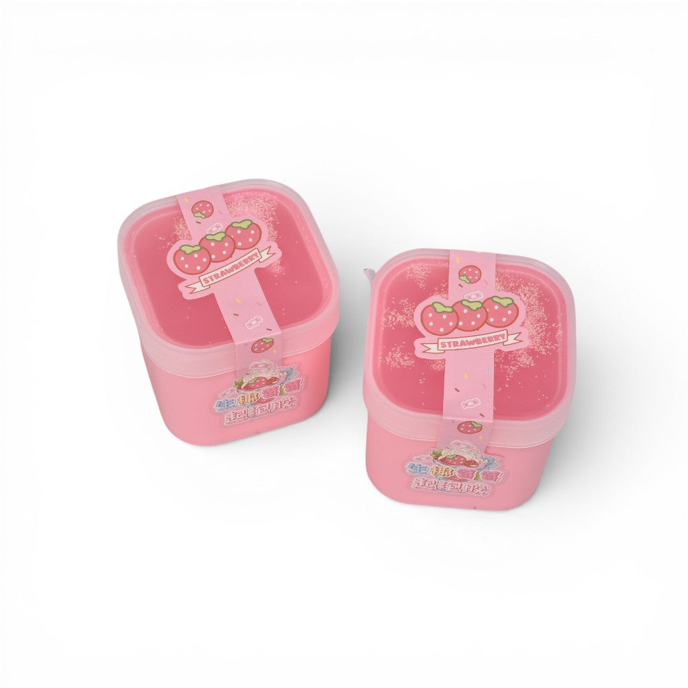 slime gel moldeable rosado dim: 6x6x6