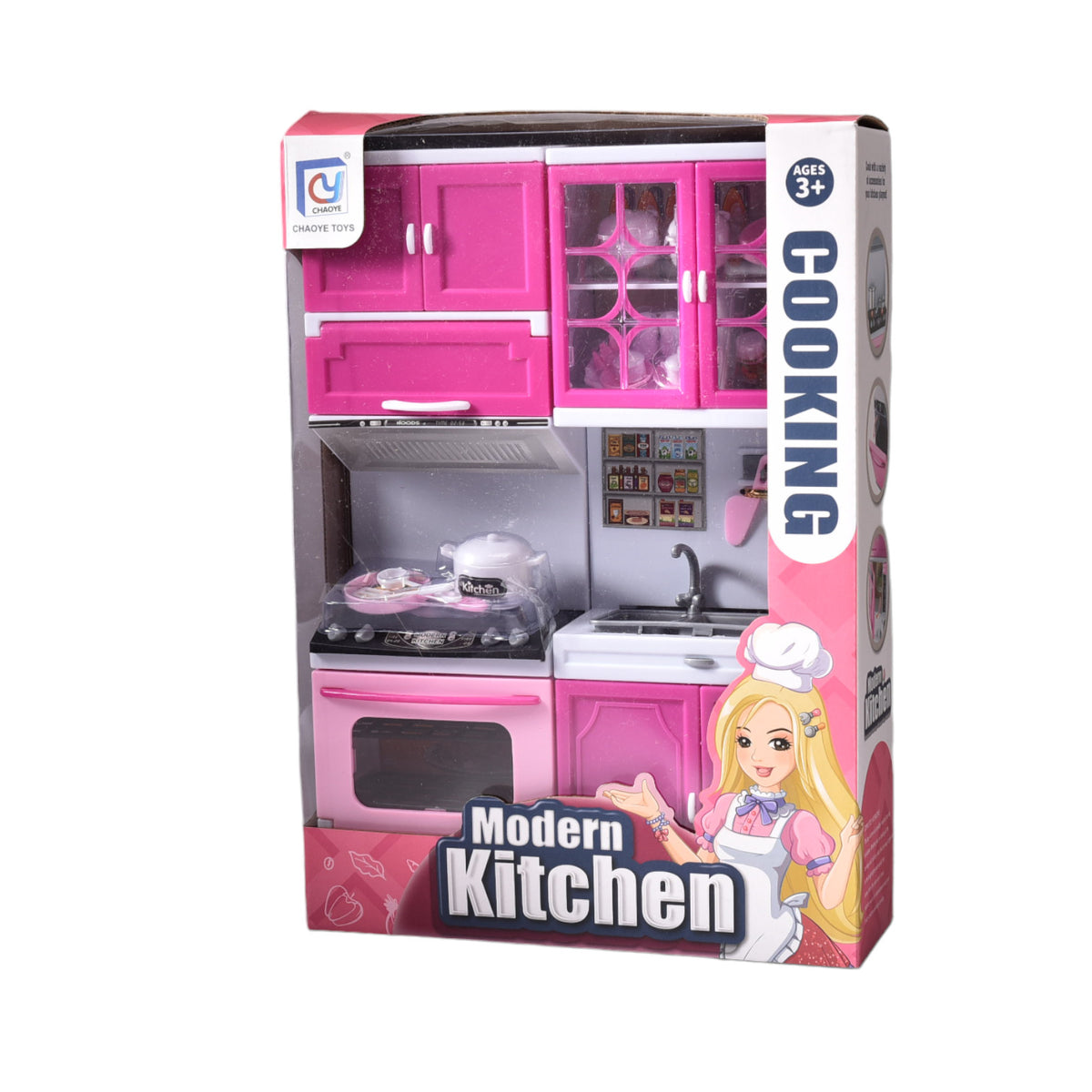 mini cocina muñecas con accesorios dim:23x33x8