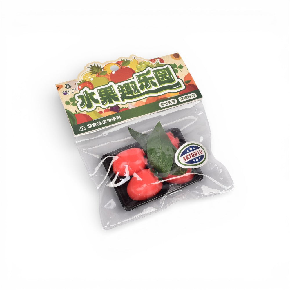 squishy anti estrés canasta frutas elastico caucho  dim: 7x5x1