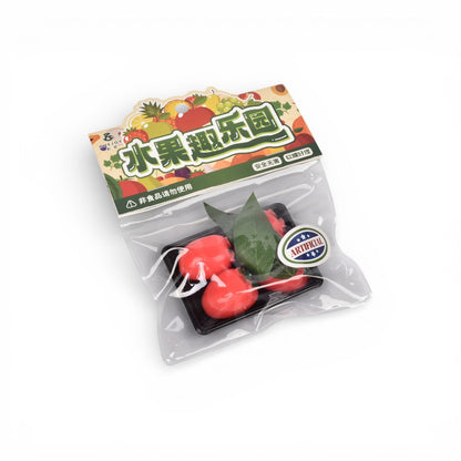 SQUISHY ANTI ESTRÉS CANASTA FRUTAS ELASTICO CAUCHO  DIM: 7X5X1