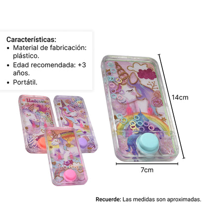 ATARI DE AGUA ANILLOS JUGUETE EN PLASTICO POR UND
