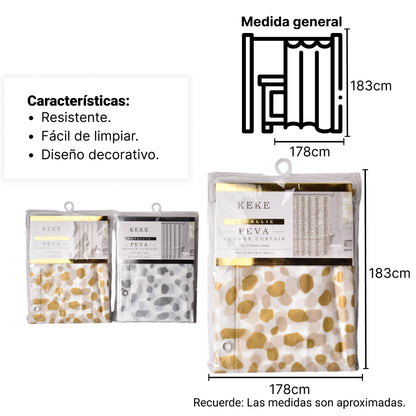 CORTINA PARA BAÑO PLASTICA