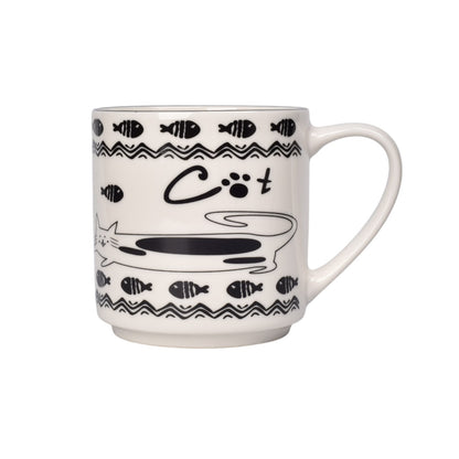 MUG POCILLO CERAMICA GATOS 300ML DIM:8X8X8
