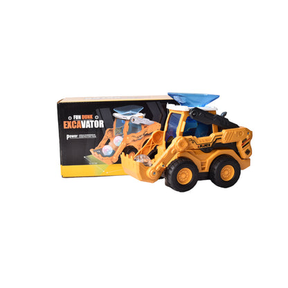 CARRO PARA NIÑOS MAQUINA DE CONTRUCCION CON LUCES Y SONIDO