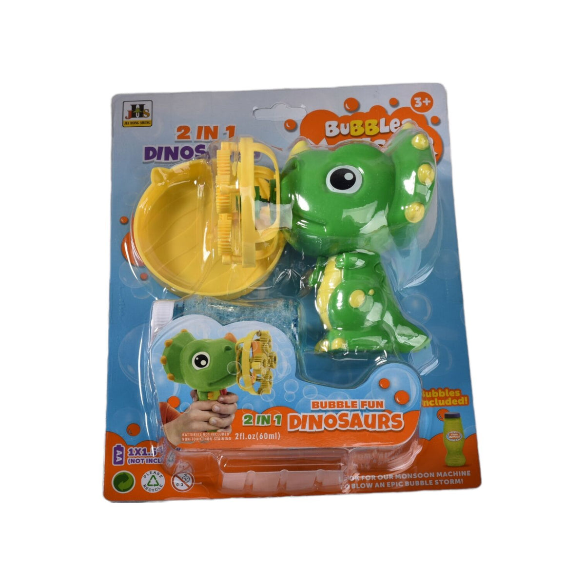 juguete burbujero infantil en plastico dim:19x8x24cm