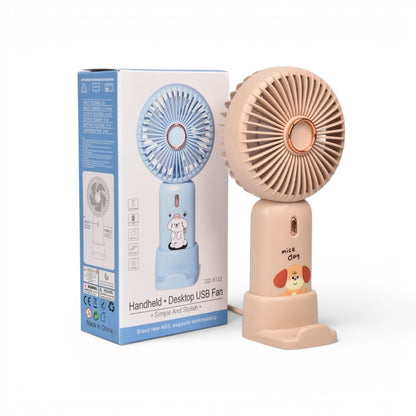 VENTILADOR MUÑECO RECARGABLE PLASTICO CON CABLE USB DIM:17X8X4