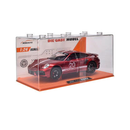 CARRO DE COLECCION METALICO CON ESTUCHE ACRILICO DIM:12 x 24 x 12 cm
