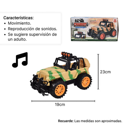 JUGUETE CARRO MILITAR DIM:20X12X10CM