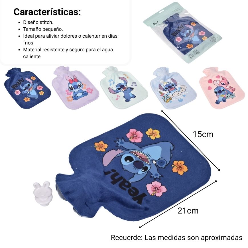 bolsa de agua caliente termica colicos personaje 600ml