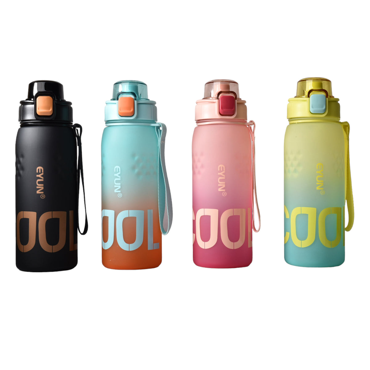 botella de agua plastica de 1000ml dim:8x8x26cm