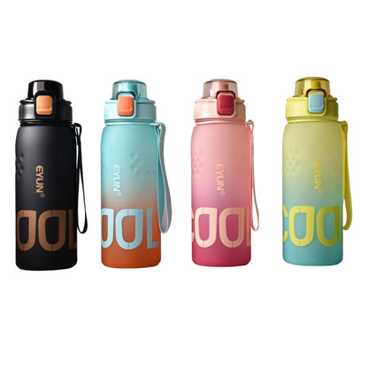 BOTELLA DE AGUA PLASTICA DE 1000ML DIM:8X8X26CM