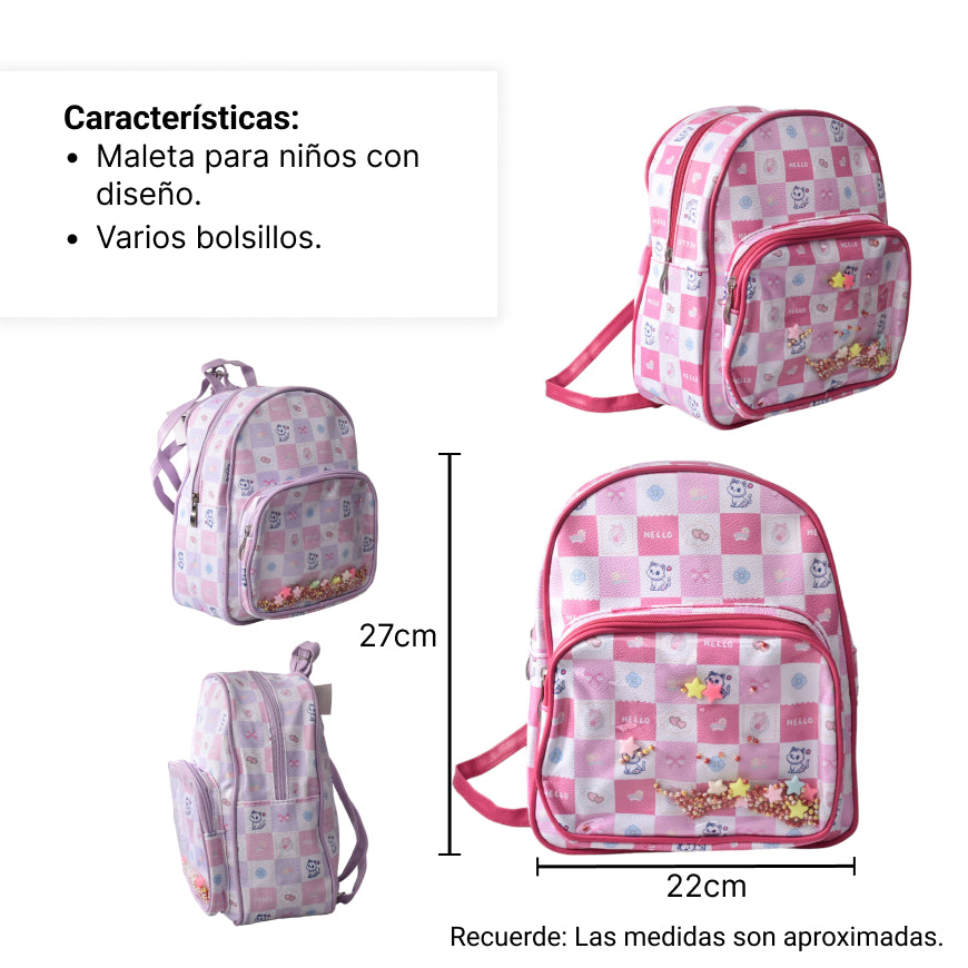 maleta morral bolso pequeño infantil para niña