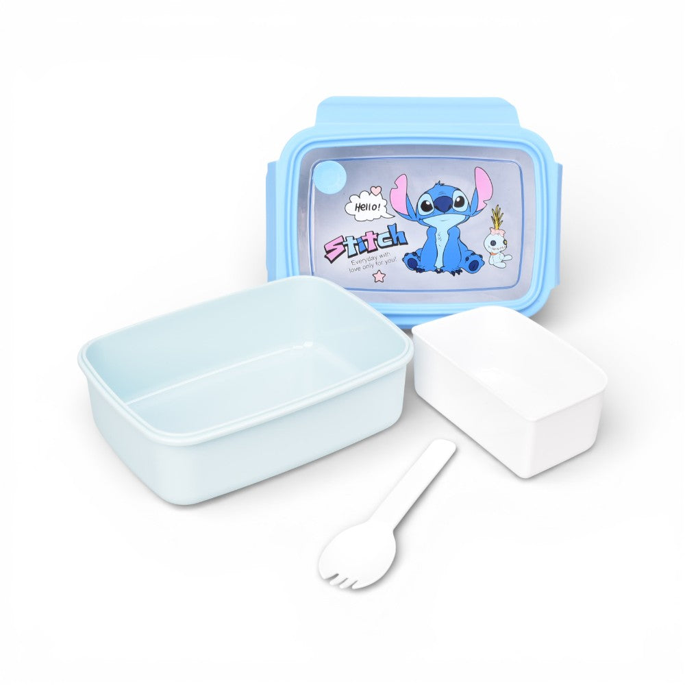 portacomida plastico 880ml personaje azul dim:18x13x6
