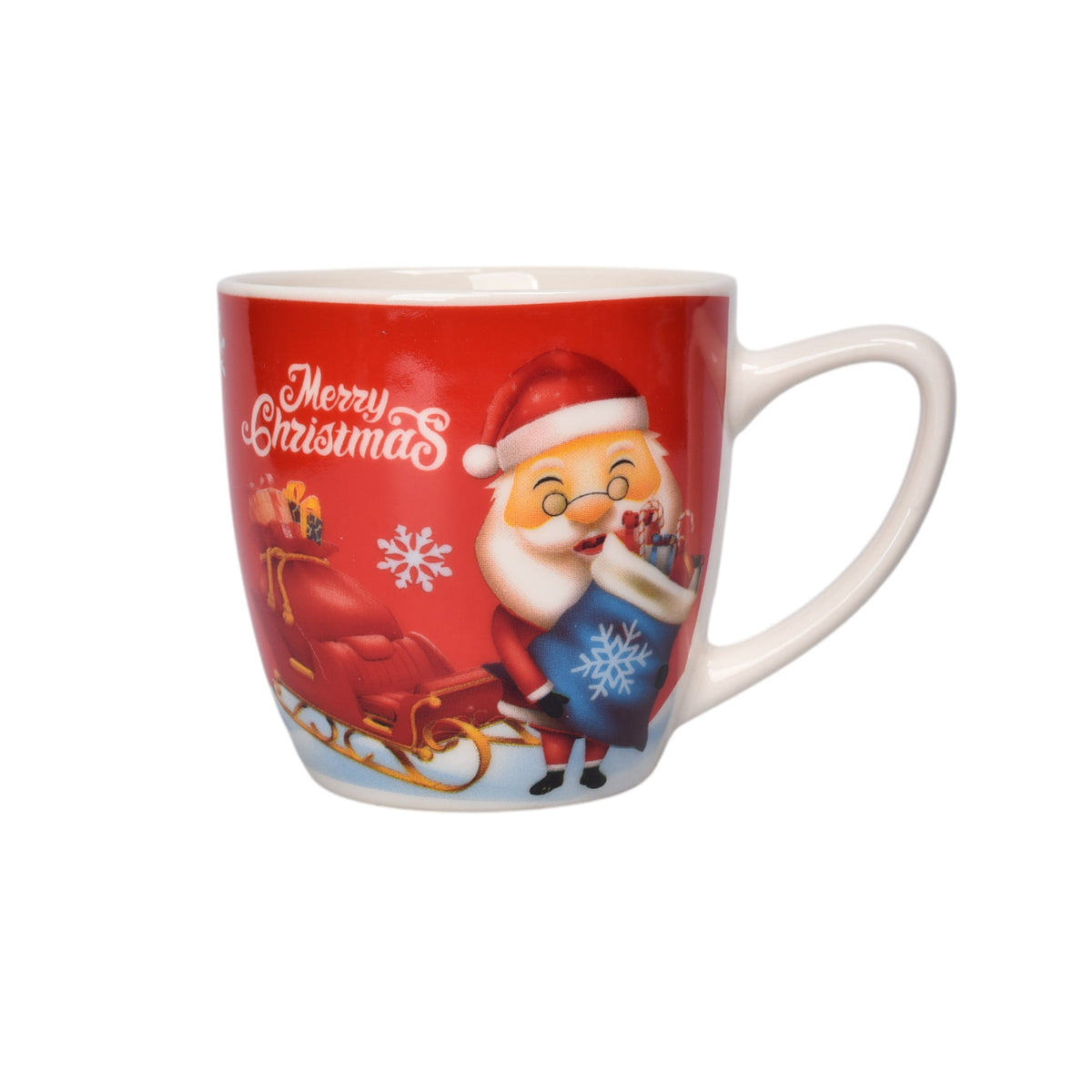pocillo navidad ceramica con caja 210ml dim:7x7x7