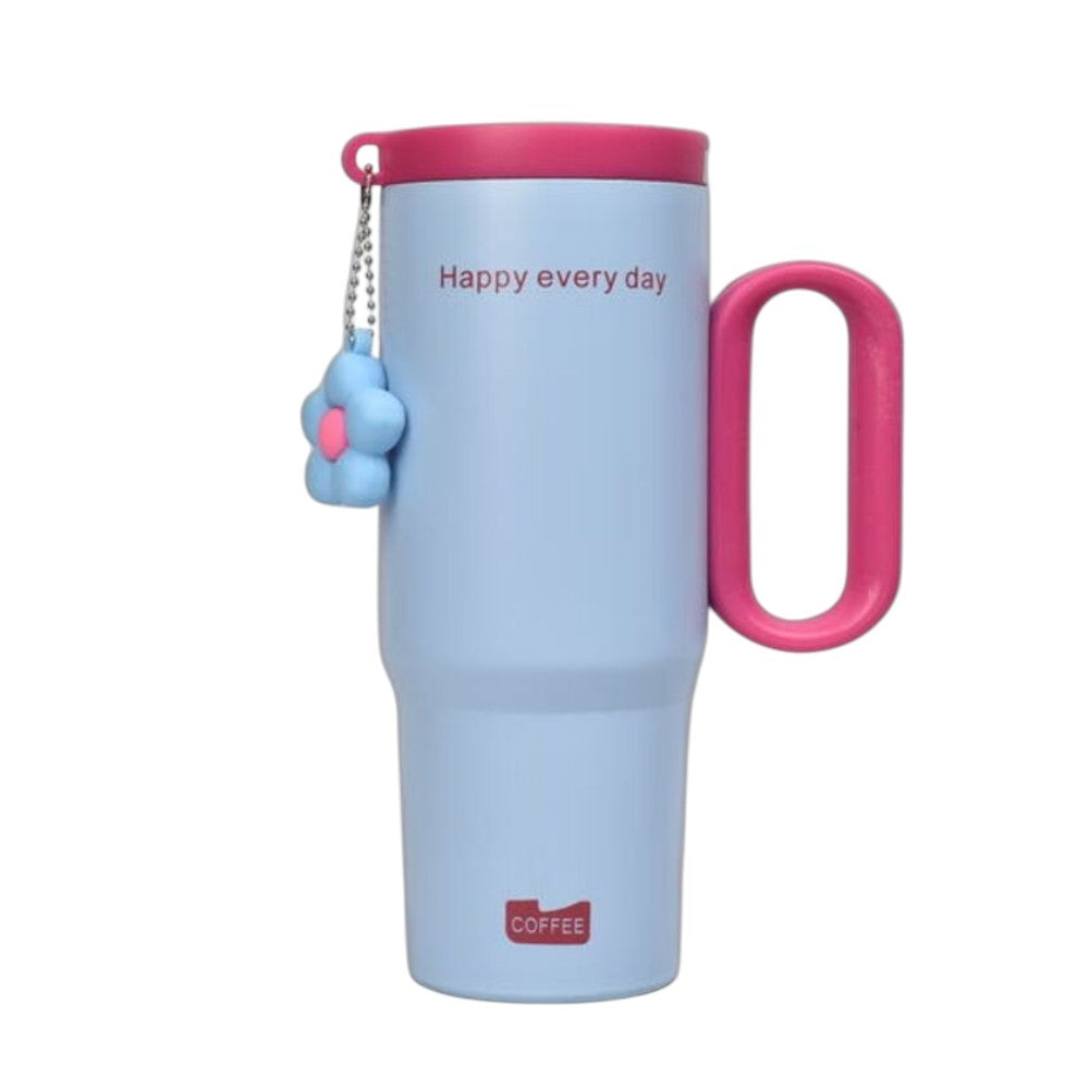 termo acero inoxidable con tapa y pitillo 720 ml