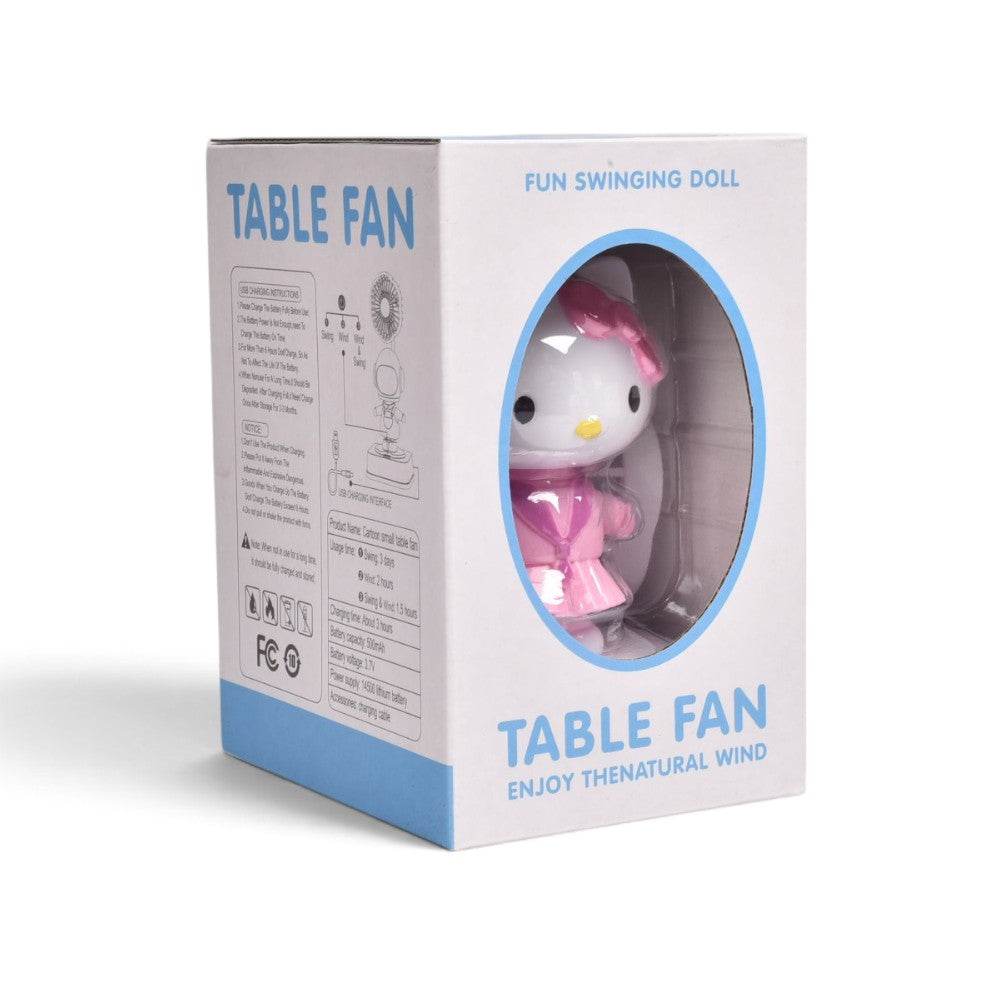 ventilador plastico con cable usb prj dim: 18.7x11.5cm
