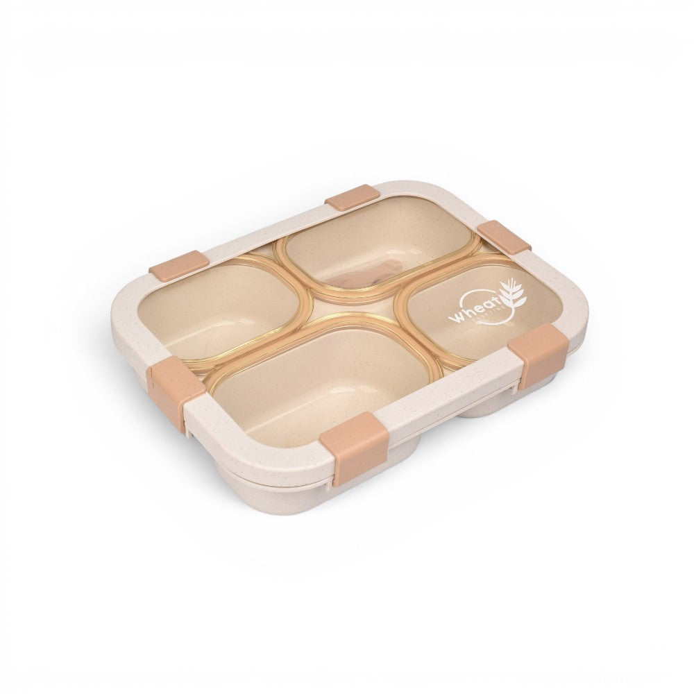portacomida con divisiones y cubierto plastico 1250ml